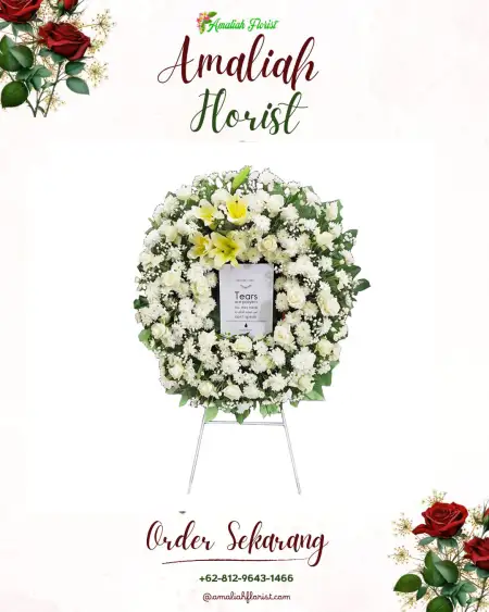 Krans Bunga Duka Seputih Agung